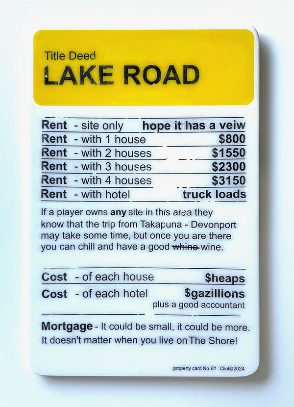 Title Deed Lake Road